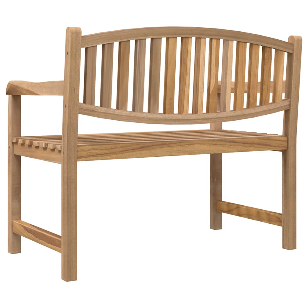 Banco de jardín madera maciza de teca 114x59x87 cm