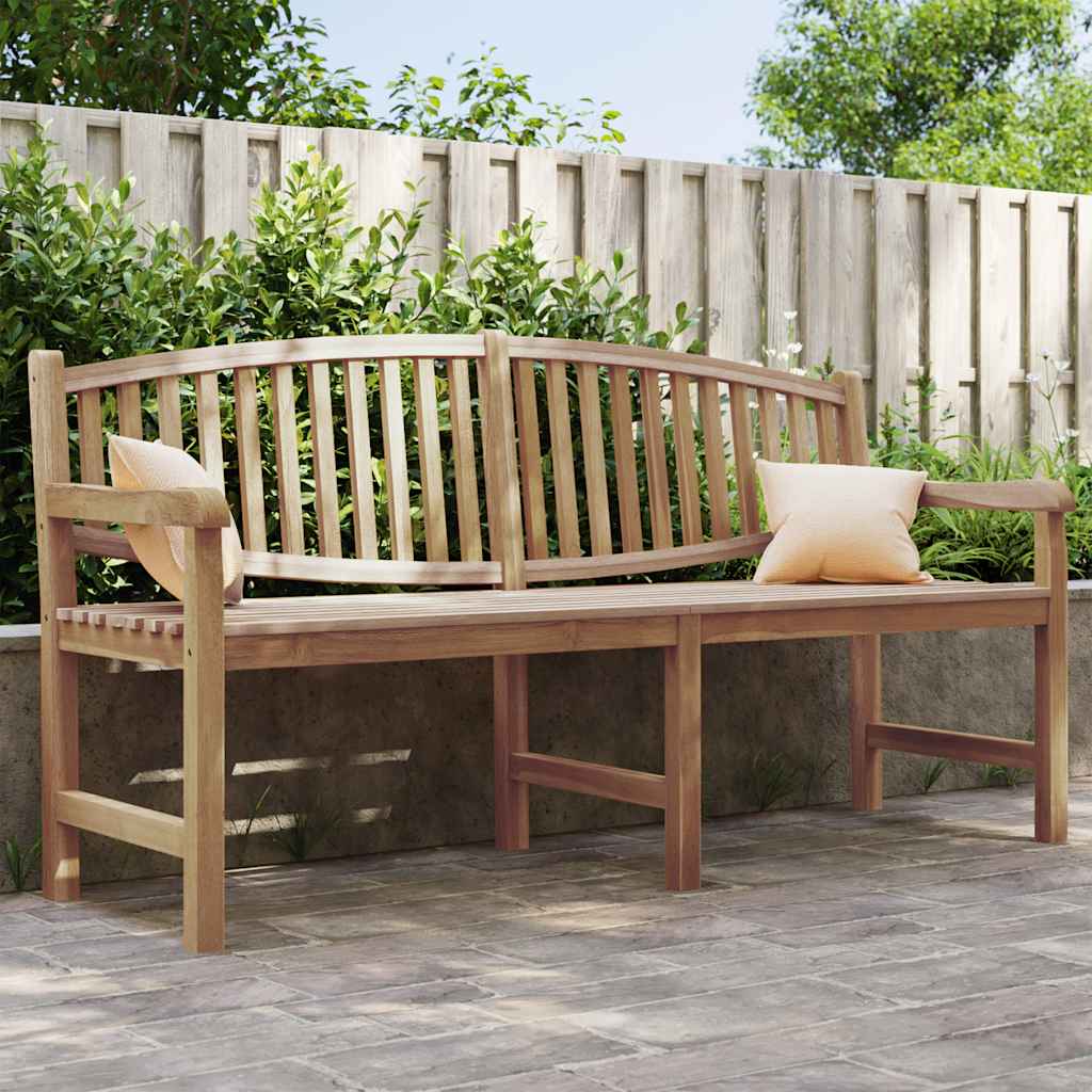 Banco de jardín madera maciza de teca 114x59x87 cm