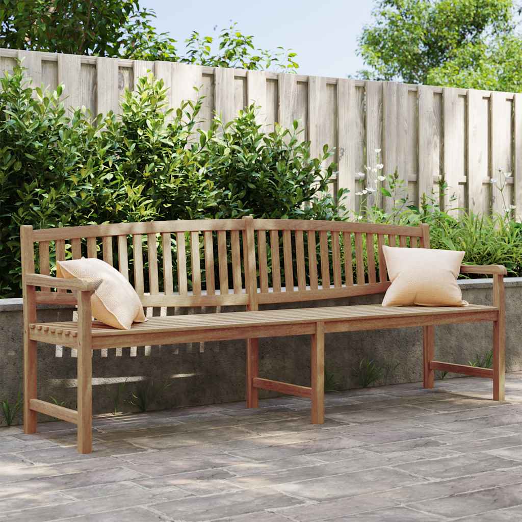 Banco de jardín madera maciza de teca 114x59x87 cm