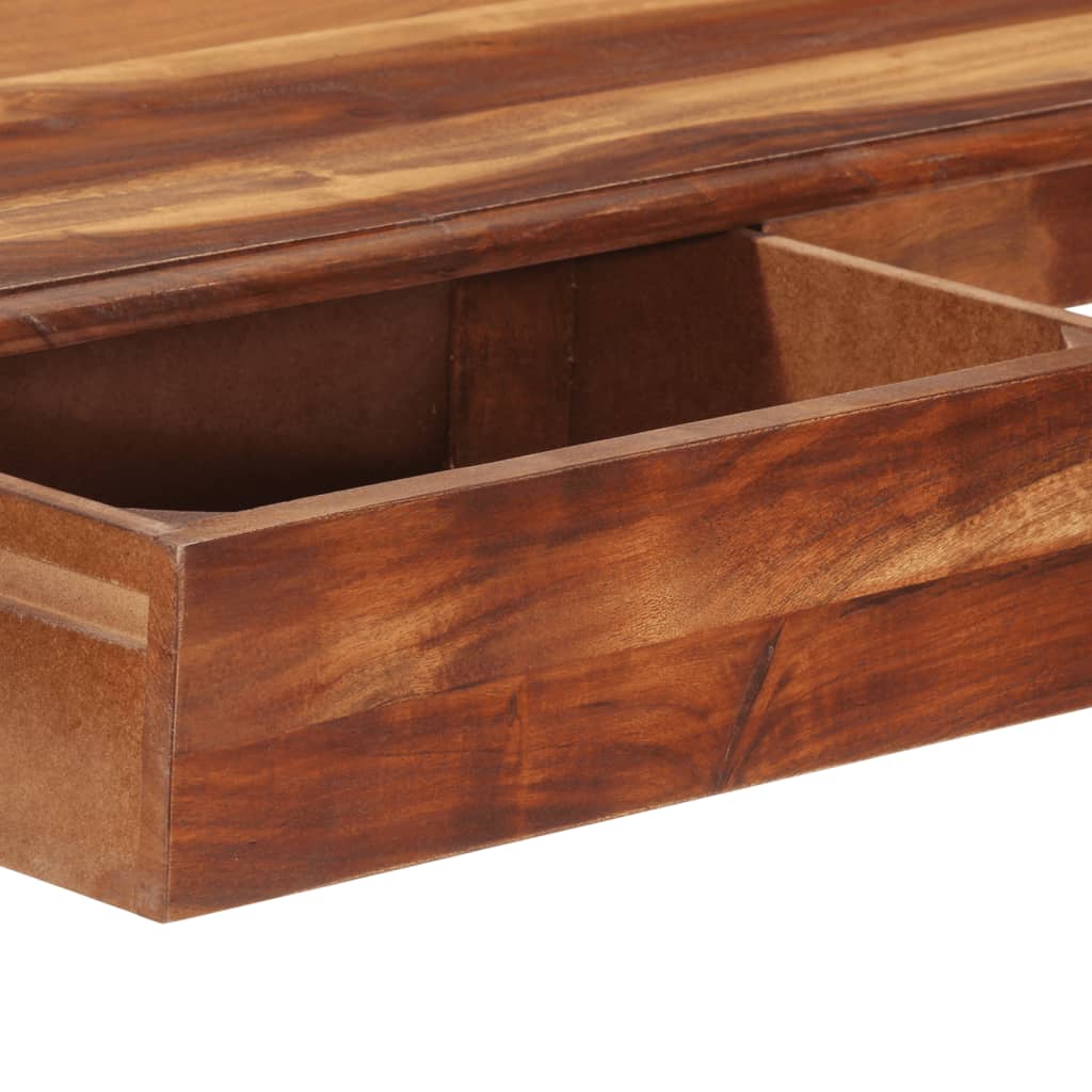 Escritorio con cajones madera maciza de acacia 110x50x77 cm