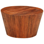 Mesa de centro de madera maciza de mango 80x55x40 cm