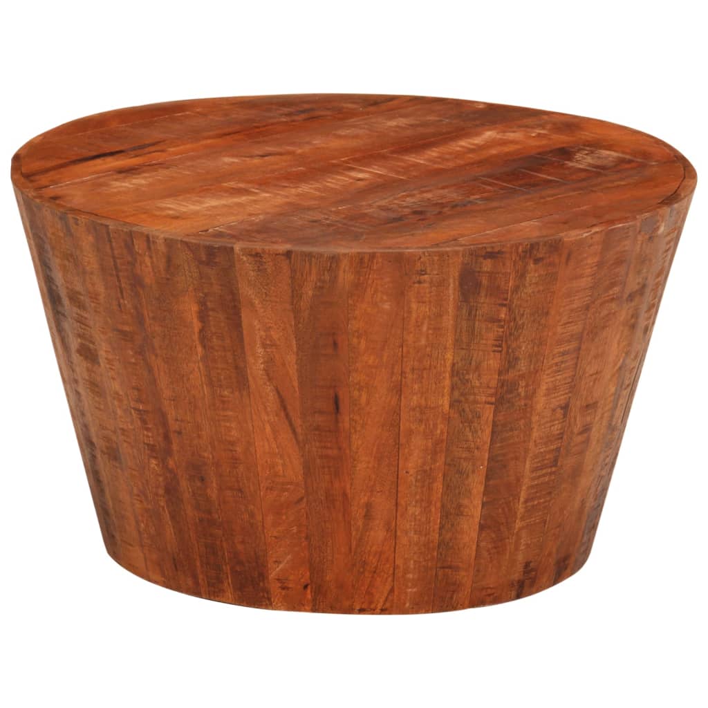 Mesa de centro de madera maciza de mango 80x55x40 cm