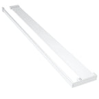 Mampara ducha con estante vidrio ESG aluminio cromado 100x195cm