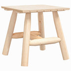Juego de muebles de jardín 3 piezas madera maciza de abeto