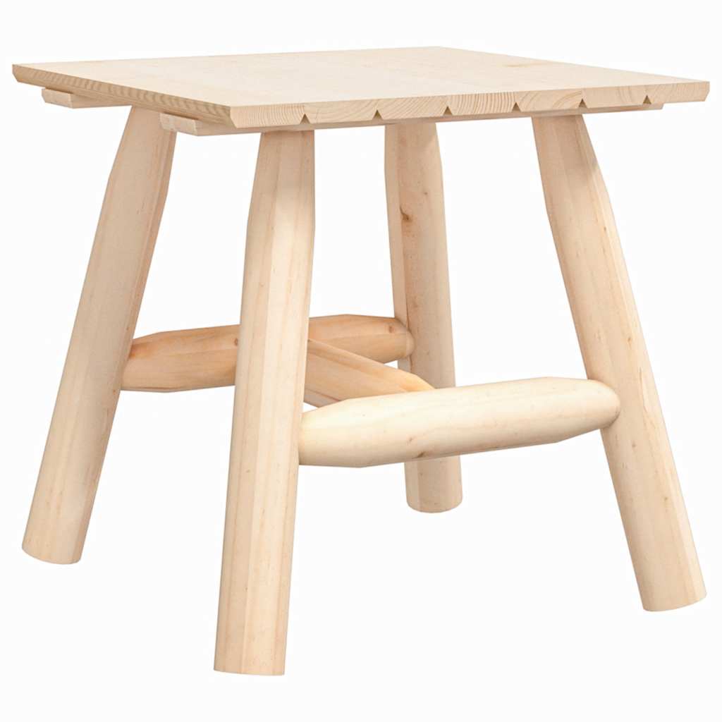 Juego de muebles de jardín 3 piezas madera maciza de abeto