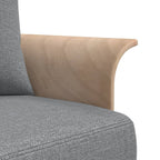 Sofá cama en forma de L tela gris claro 279x140x70 cm