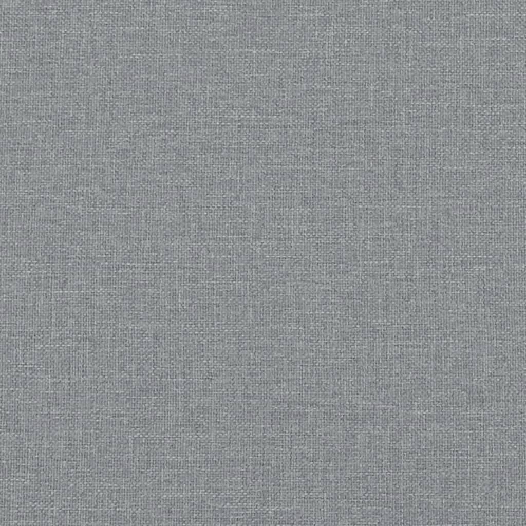 Sofá cama en forma de L tela gris claro 279x140x70 cm