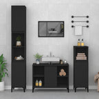 Conjunto de muebles de baño 3 piezas color roble Sonoma