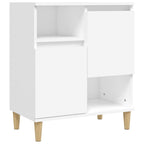 Aparadores 2 uds madera contrachapada blanco 60x35x70 cm