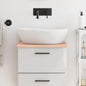 Encimera de baño madera maciza de haya 100x50x1,5 cm