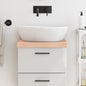Encimera de baño madera maciza de haya 100x50x1,5 cm