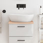 Encimera de baño madera maciza de haya 100x50x1,5 cm