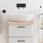 Encimera de baño madera maciza de haya 100x50x1,5 cm