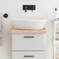 Encimera de baño madera maciza de haya 100x50x1,5 cm