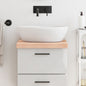 Encimera de baño madera maciza de haya 100x50x1,5 cm