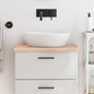 Encimera de baño madera maciza de haya 100x50x1,5 cm