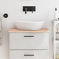 Encimera de baño madera maciza de haya 100x50x1,5 cm