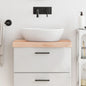 Encimera de baño madera maciza de haya 100x50x1,5 cm