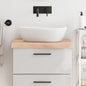 Encimera de baño madera maciza de haya 100x50x1,5 cm