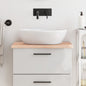 Encimera de baño madera maciza de haya 100x50x1,5 cm