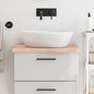 Encimera de baño madera maciza de haya 100x50x1,5 cm