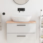 Encimera de baño madera maciza de haya 100x50x1,5 cm