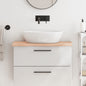 Encimera de baño madera maciza de haya 100x50x1,5 cm