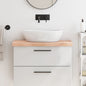 Encimera de baño madera maciza de haya 100x50x1,5 cm
