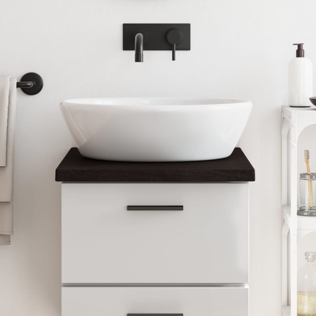 Encimera de baño madera maciza de haya 100x50x1,5 cm