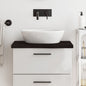 Encimera baño madera maciza tratada marrón claro 100x30x(2-4)cm