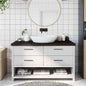Solid beech wood bathroom countertop 100x50x1.5 cm