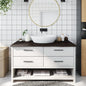 Solid beech wood bathroom countertop 100x50x1.5 cm