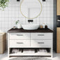 Solid beech wood bathroom countertop 100x50x1.5 cm