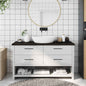 Solid beech wood bathroom countertop 100x50x1.5 cm