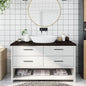 Solid beech wood bathroom countertop 100x50x1.5 cm