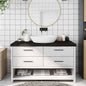 Solid beech wood bathroom countertop 100x50x1.5 cm