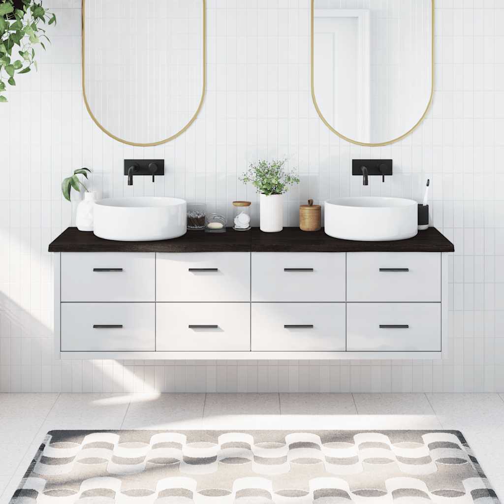 Encimera de baño madera maciza de haya 100x50x1,5 cm