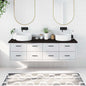 Solid beech wood bathroom countertop 100x50x1.5 cm