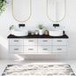 Solid beech wood bathroom countertop 100x50x1.5 cm