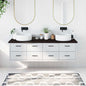 Solid beech wood bathroom countertop 100x50x1.5 cm