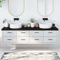 Solid beech wood bathroom countertop 100x50x1.5 cm