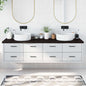Solid beech wood bathroom countertop 100x50x1.5 cm