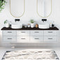 Solid beech wood bathroom countertop 100x50x1.5 cm