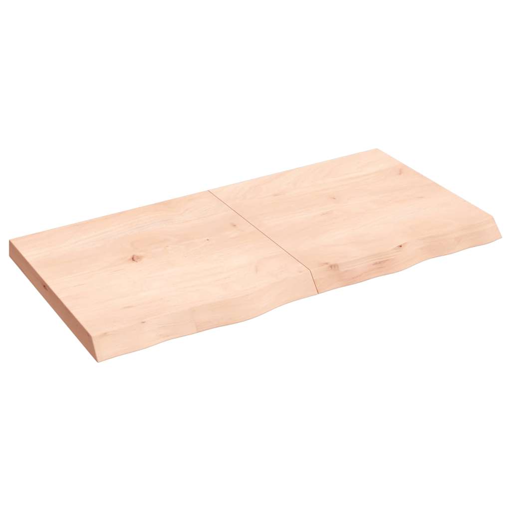 Tablero de mesa borde natural madera maciza mango 100x20x2,5 cm