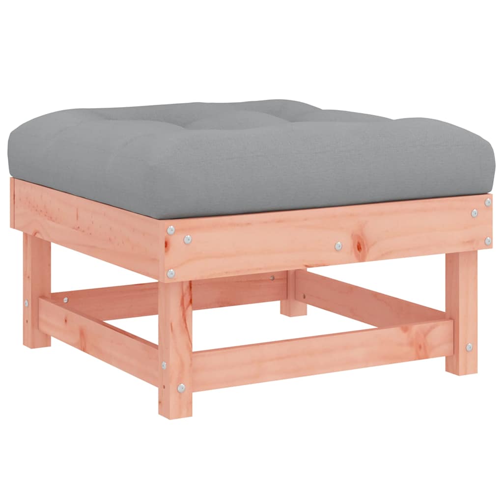 Juego de muebles jardín 10 pzas y cojines madera abeto Douglas