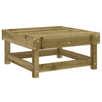Juego de sofás de jardín 5 piezas madera de pino impregnada