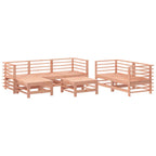 Juego de muebles de jardín 7 pzas madera maciza abeto Douglas