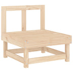 Juego de muebles de jardín 8 piezas madera maciza de pino