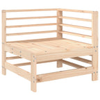 Set de mesa y taburetes altos jardín 9 pzas madera maciza pino