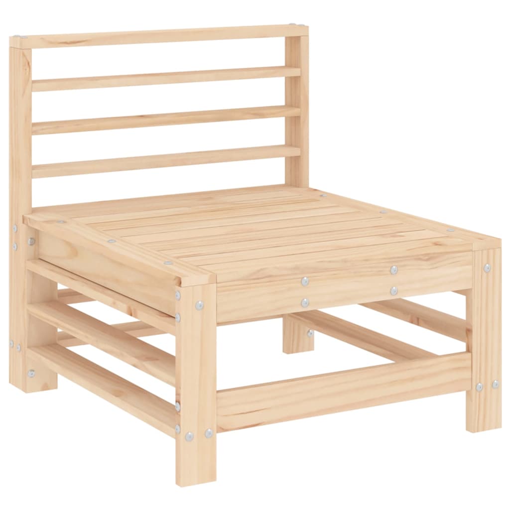 Set de mesa y taburetes altos jardín 9 pzas madera maciza pino